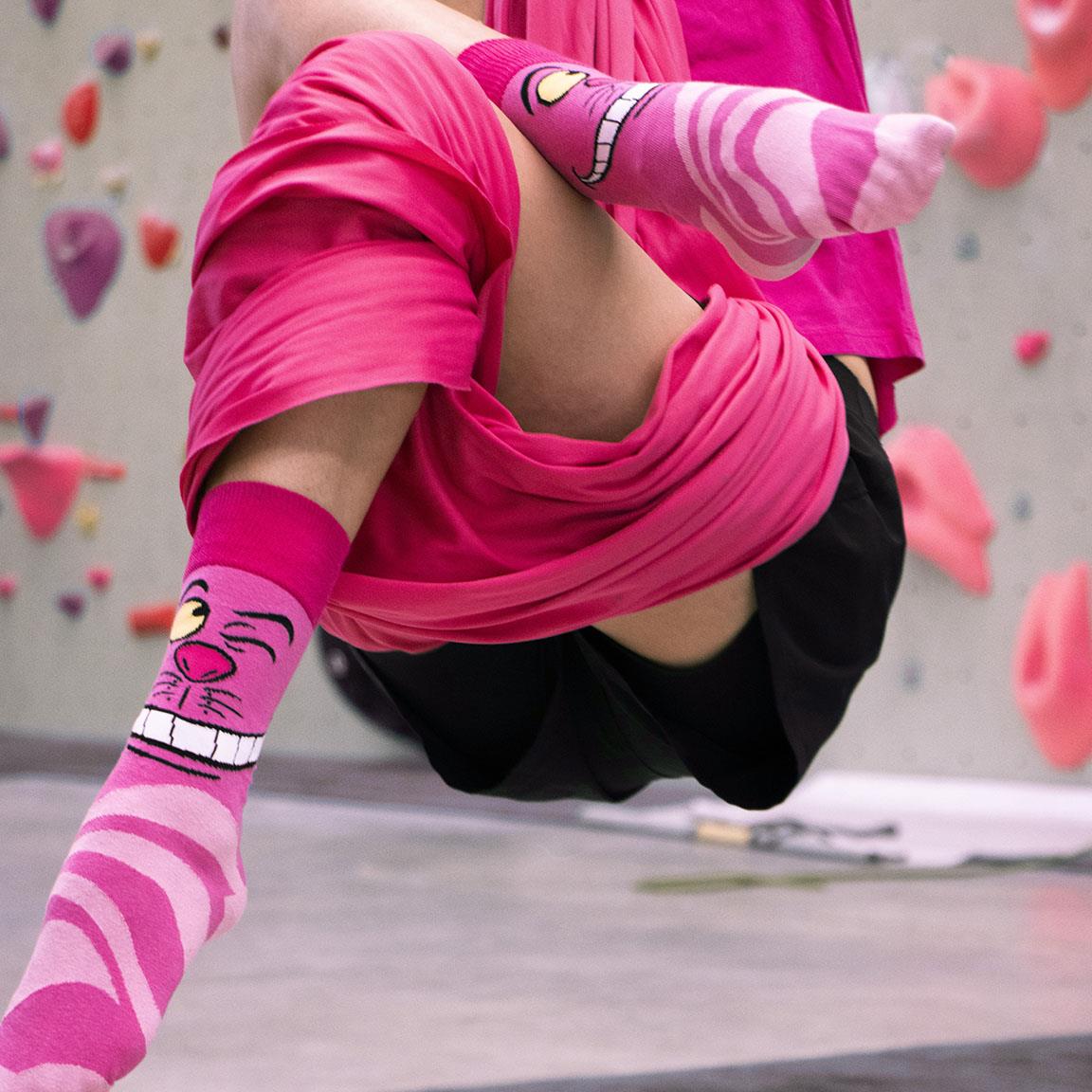 Chaussettes Disney Alice au Pays des Merveilles – Sourire Chat du Cheshire – Taille 36-43