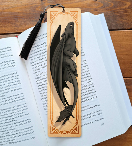 Marque-page recto‑verso Dragon Nocturne