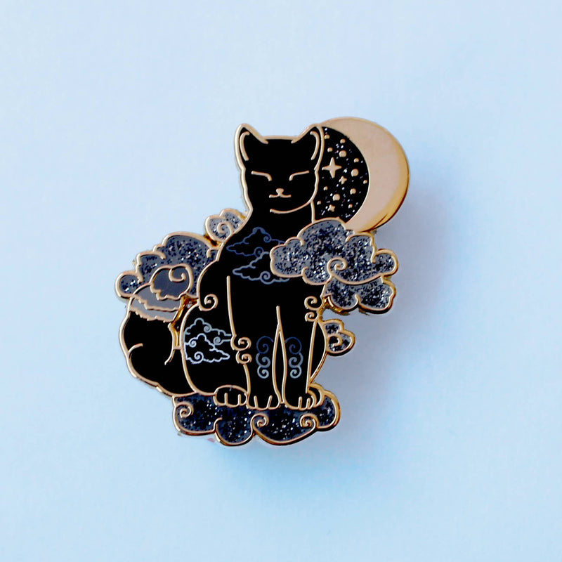 Pin’s Chat Noir & Nuages