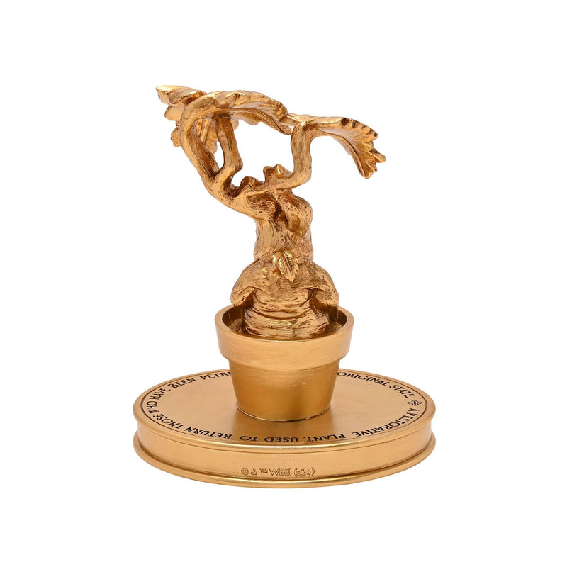 Figurine Mandragore Harry Potter – Collection Herbologie – Finition dorée