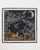 Foulard Fable England – Forêt nocturne avec renard et cerf