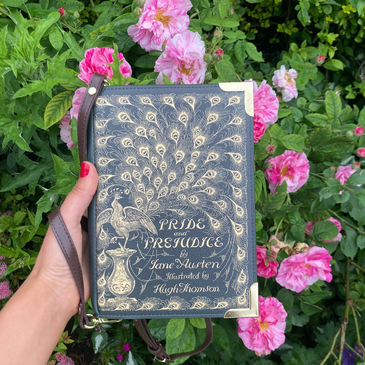 Sac à main Orgueil et Préjugés – Sac livre Jane Austen vert