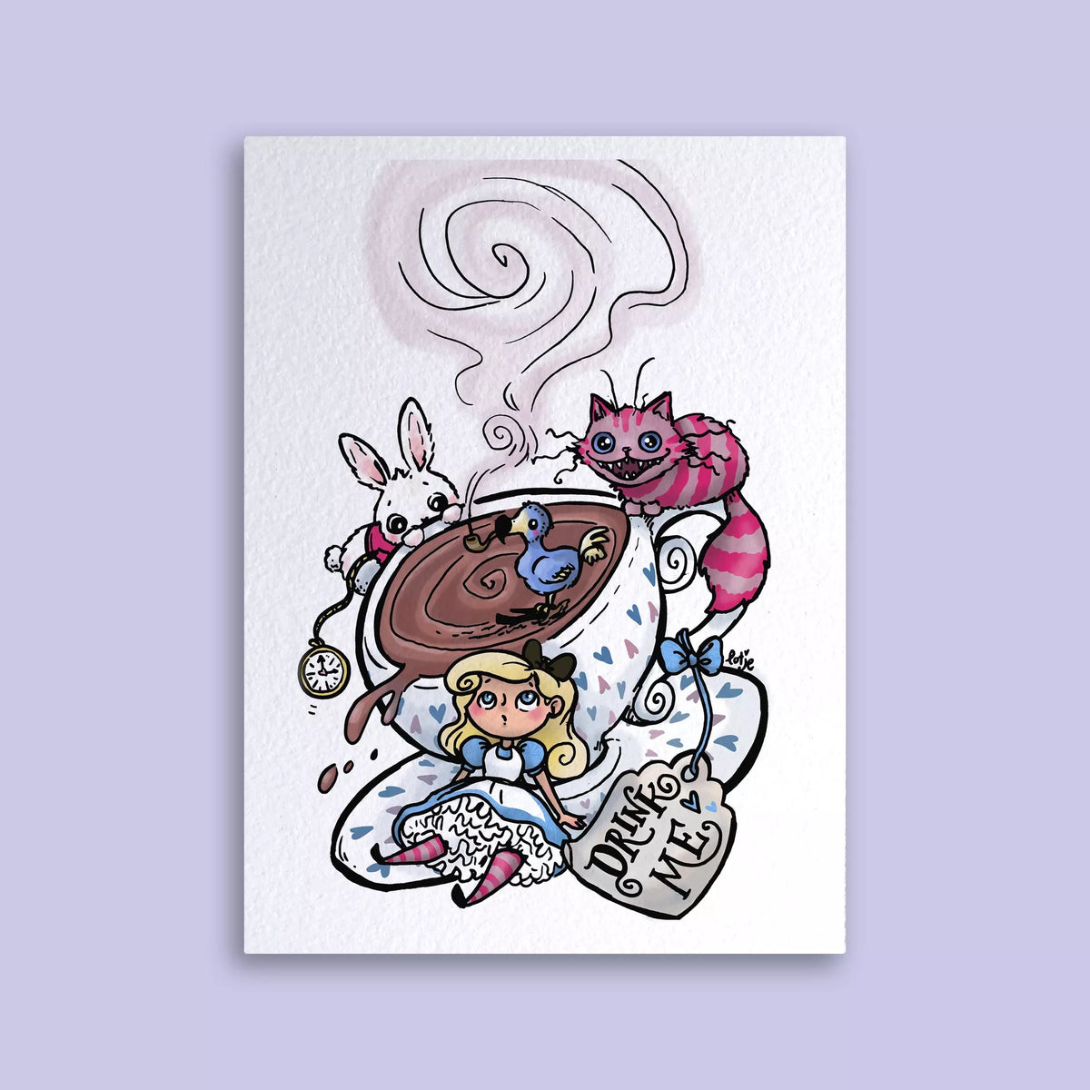 Carte postale - Alice au pays des merveilles Drink Me