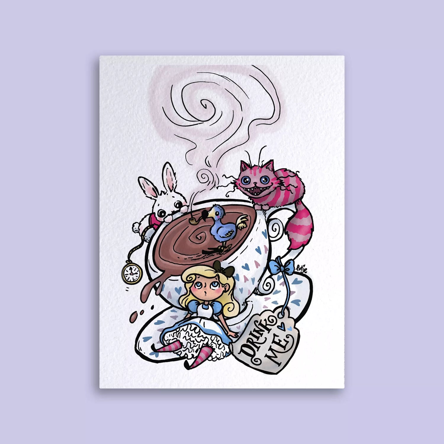 Carte postale - Alice au pays des merveilles Drink Me