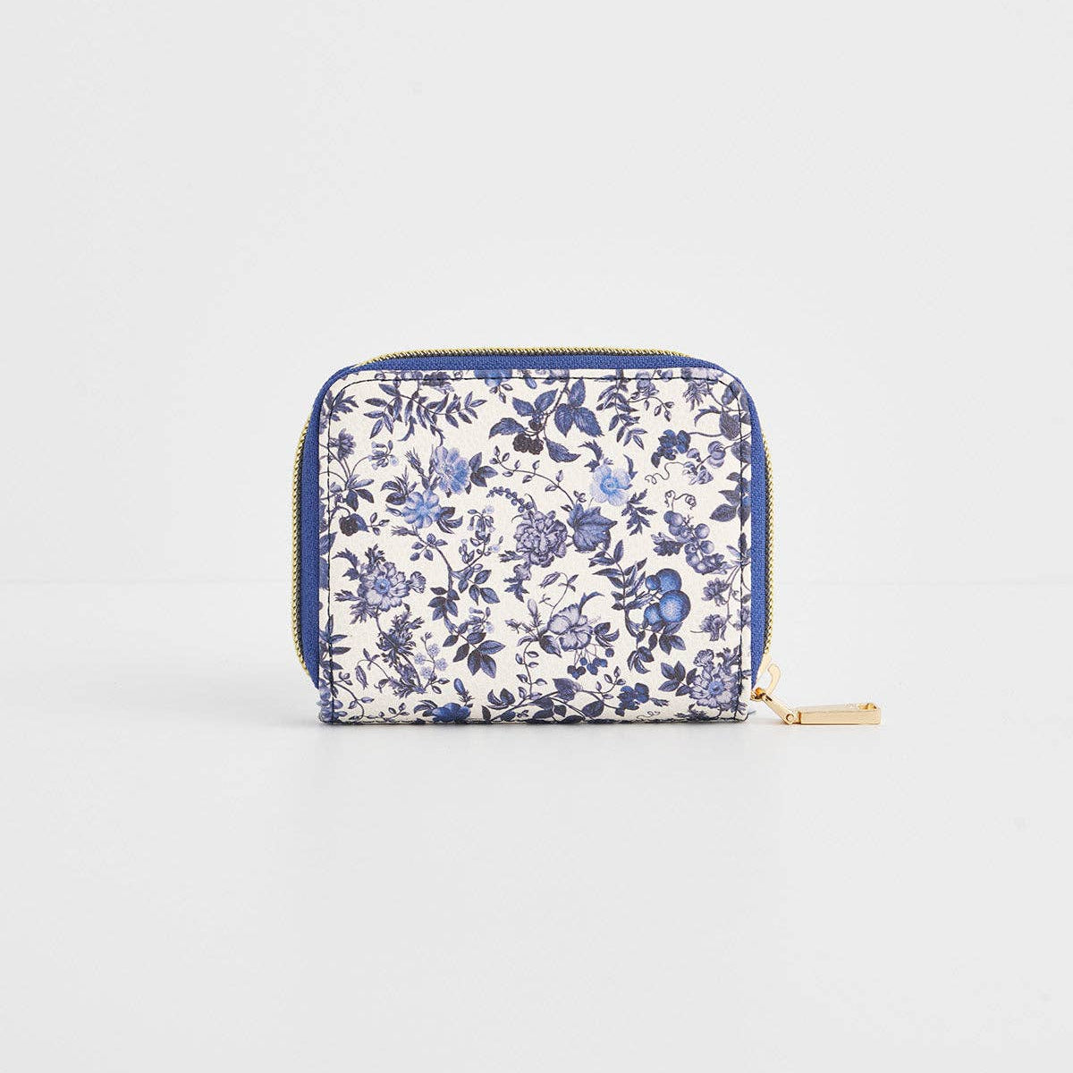 Portefeuille – Fable England – Porte-Cartes & Monnaie Floral Bleu