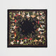 Petit foulard carré Orla Champignons noir - Fable England