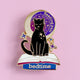 Pin’s Chat noir "Lecture après le coucher" - Collection Book Cat