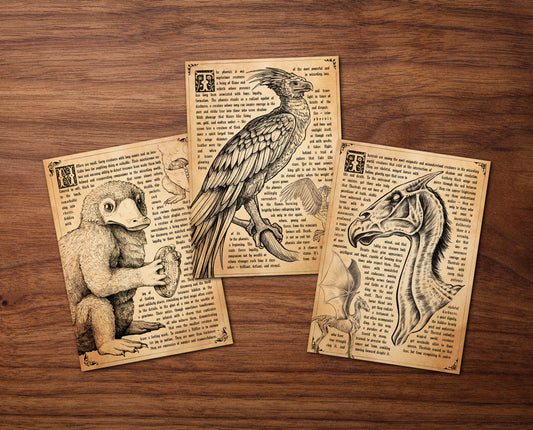 Carte postale « Créature enchanteresse 2 » – Ancienne encyclopédie