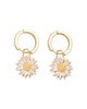 Boucles d’oreilles marguerite Fable England – Plaqué or