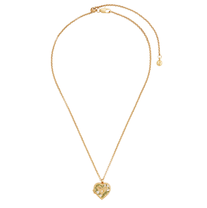 Collier Médaillon Cœur Jasmin – Fable England
