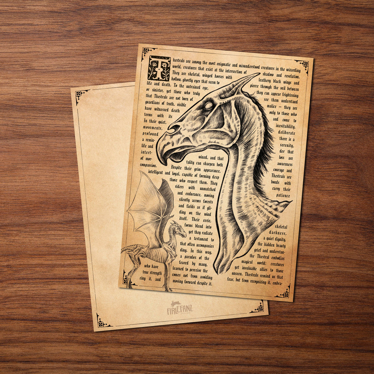 Carte postale « Créature enchanteresse 2 » – Ancienne encyclopédie