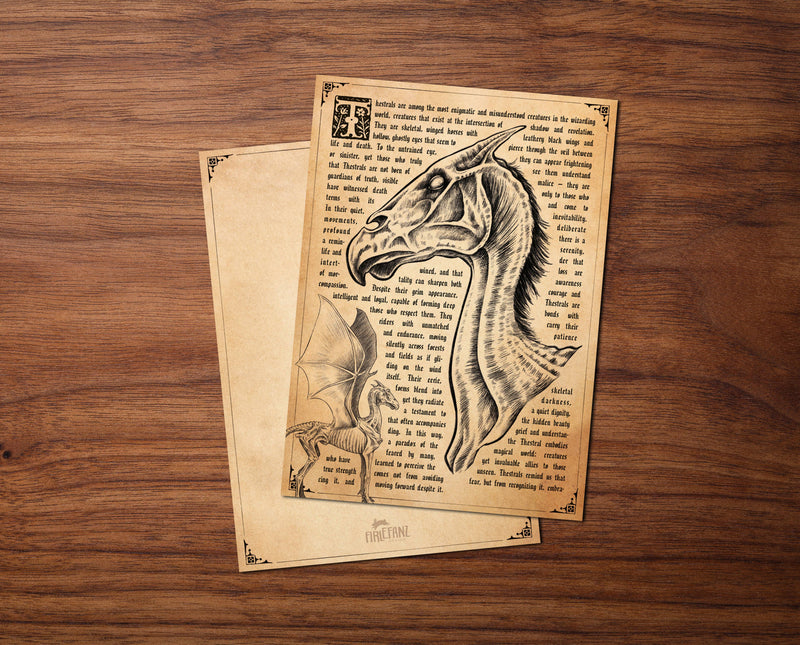 Carte postale « Créature enchanteresse 2 » – Ancienne encyclopédie