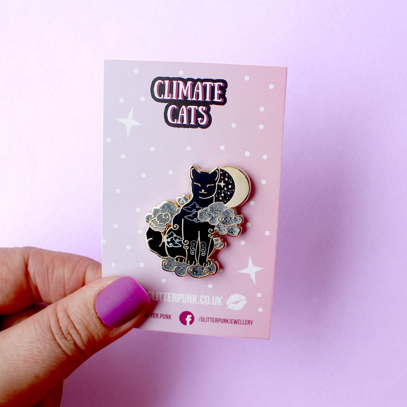 Pin’s Chat Noir & Nuages
