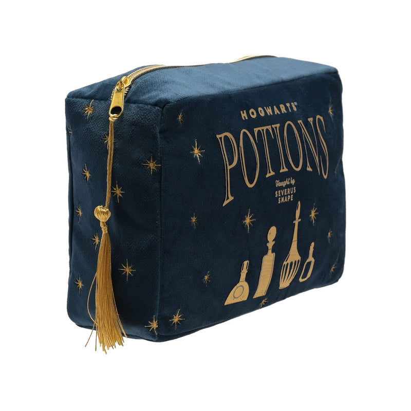 Trousse de toilette Harry Potter – Potions de Poudlard – Velours bleu et doré