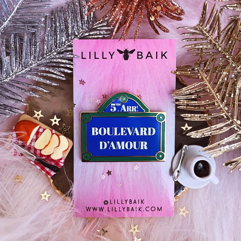 Pin's Plaque Boulevard d'Amour