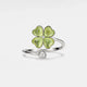 Bague Trèfle anti-stress – Argent 925 ajustable