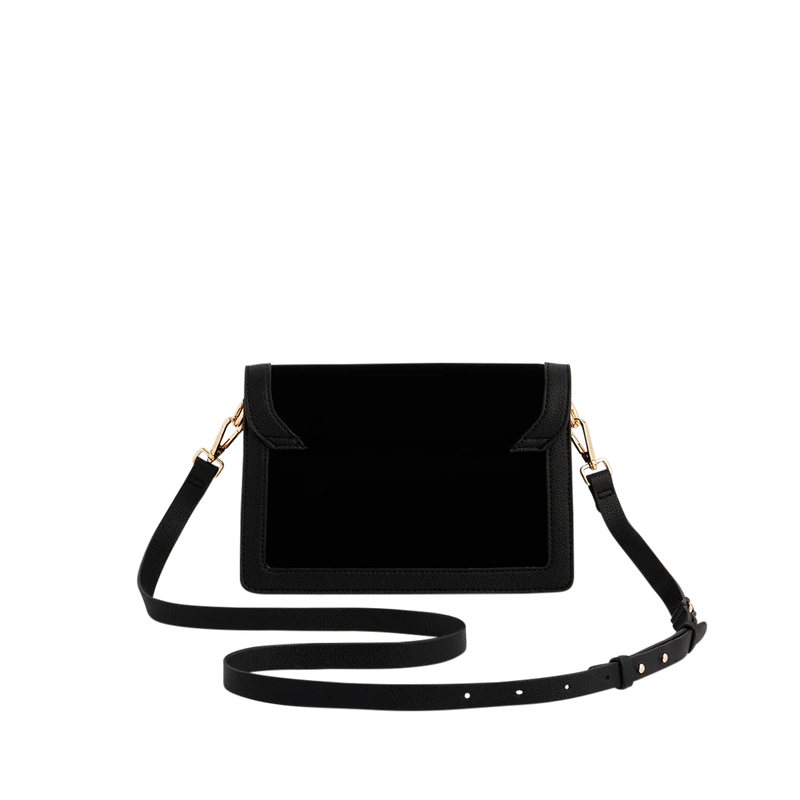 Sac à rabat Botanique – Velours noir brodé - Fable England