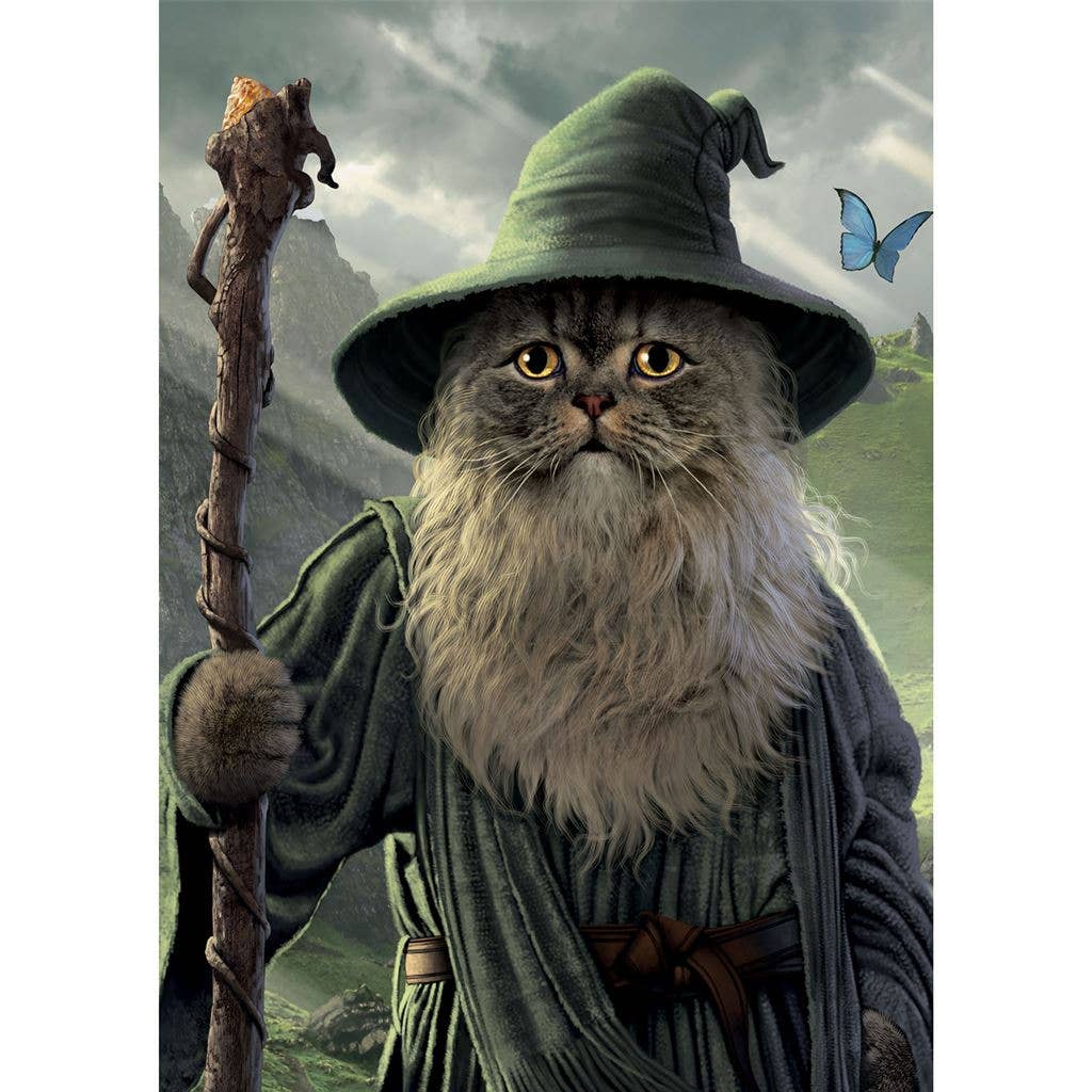 Carte postale Catdalf - Inspirée Le Seigneur des Anneaux