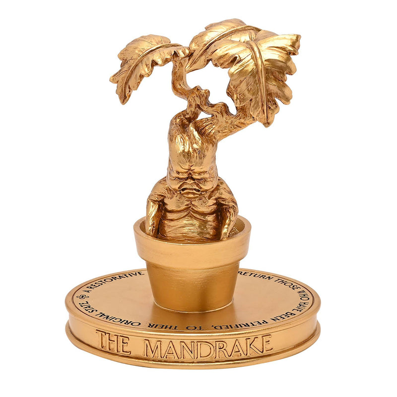 Figurine Mandragore Harry Potter – Collection Herbologie – Finition dorée