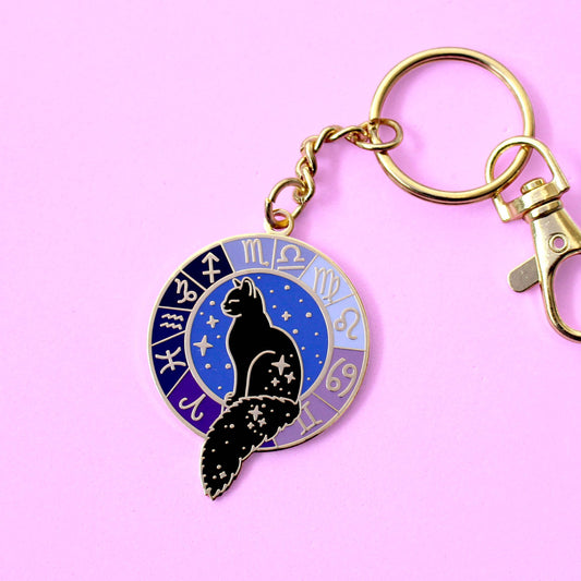 Porte-clés – Chat Astrologique Zodiaque