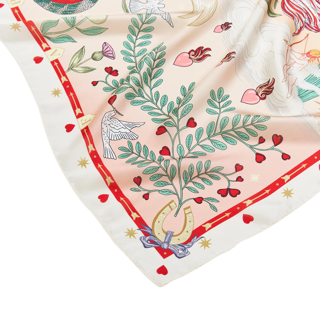 Foulard carré Freya Narrative – Rose - fable England