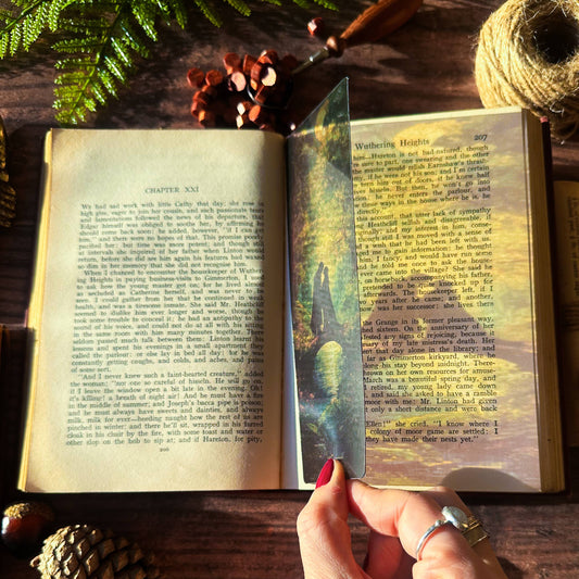 Marque-page effet vitrail « Aragorn et Arwen »