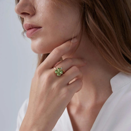 Bague Trèfle anti-stress – Argent 925 ajustable