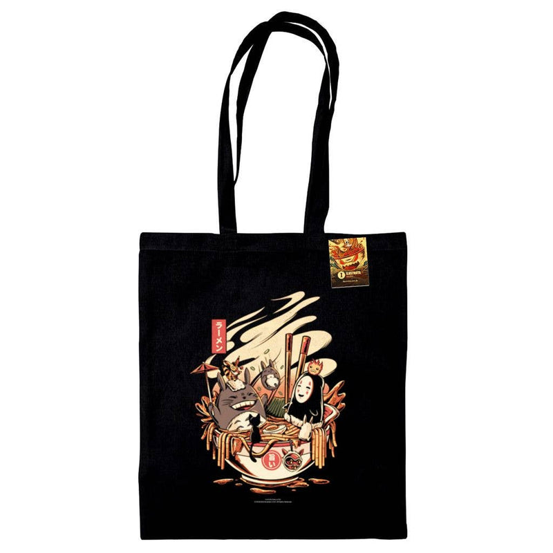 Tote Bag Ramen Pool Party – Sac Cabas Inspiré Animation Japonaise – Illustration Esprit Studio Ghibli