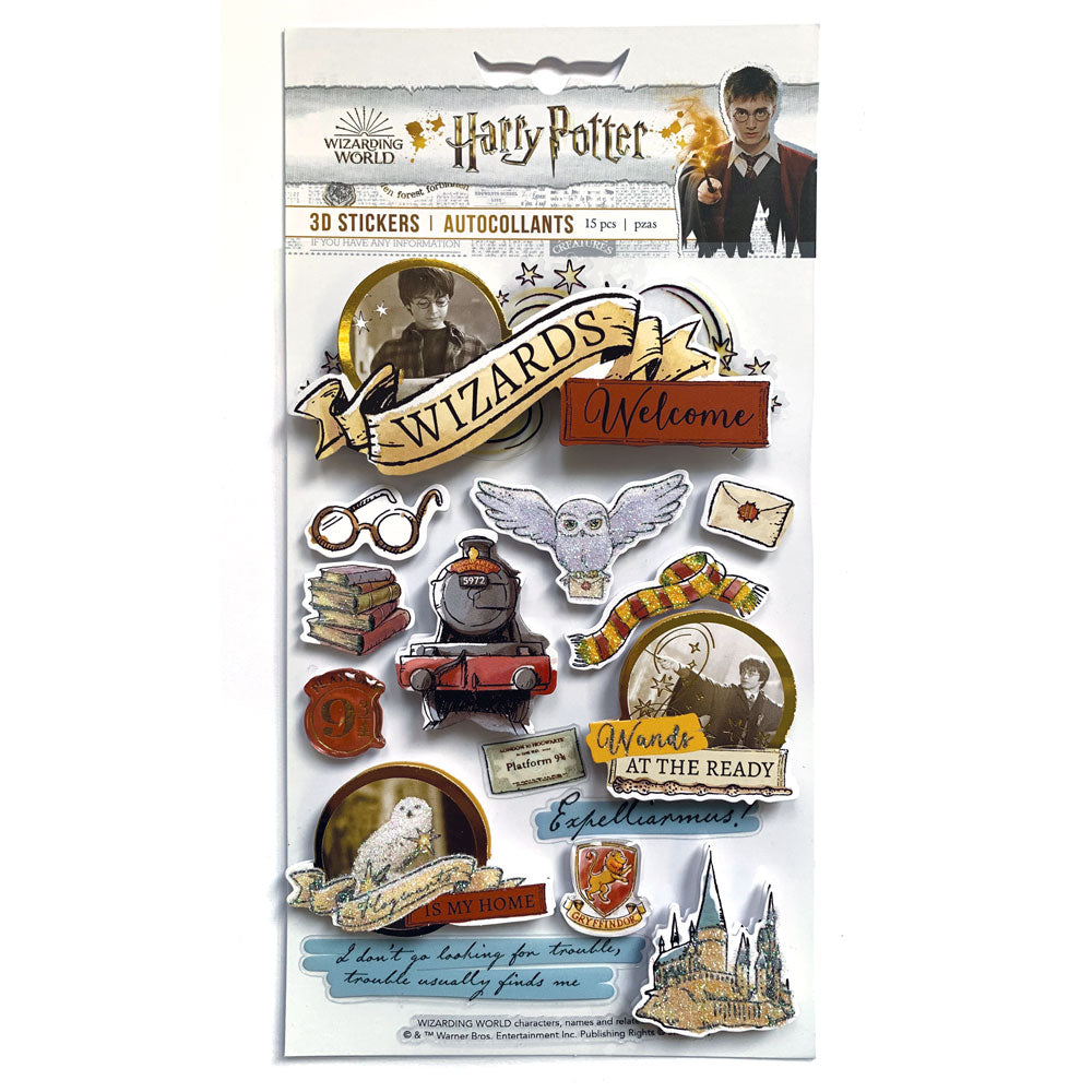 Stickers 3D Harry Potter – Wizards Welcome 15 pièces