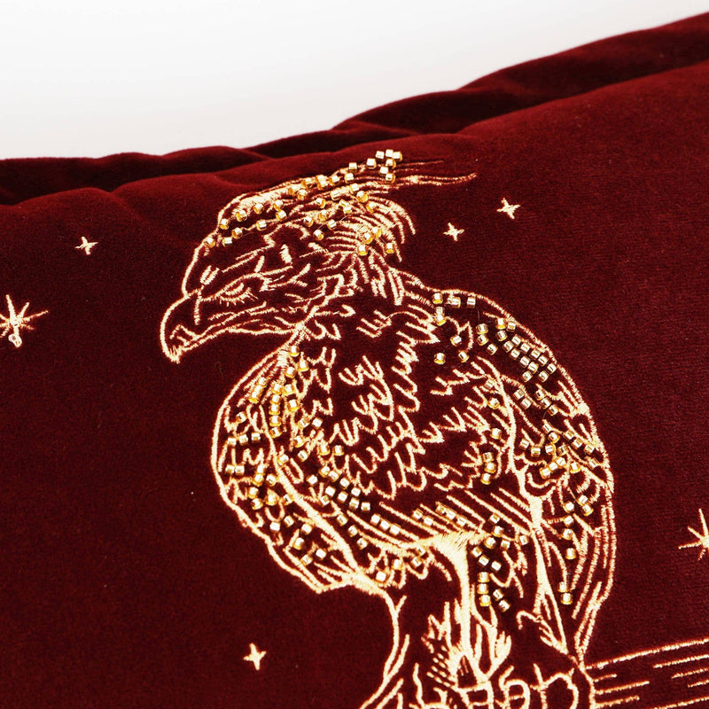 Coussin Harry Potter – Fumseck brodé en velours