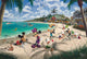 Puzzle Disney Thomas Kinkade – Mickey & Minnie à la plage – 200 pièces