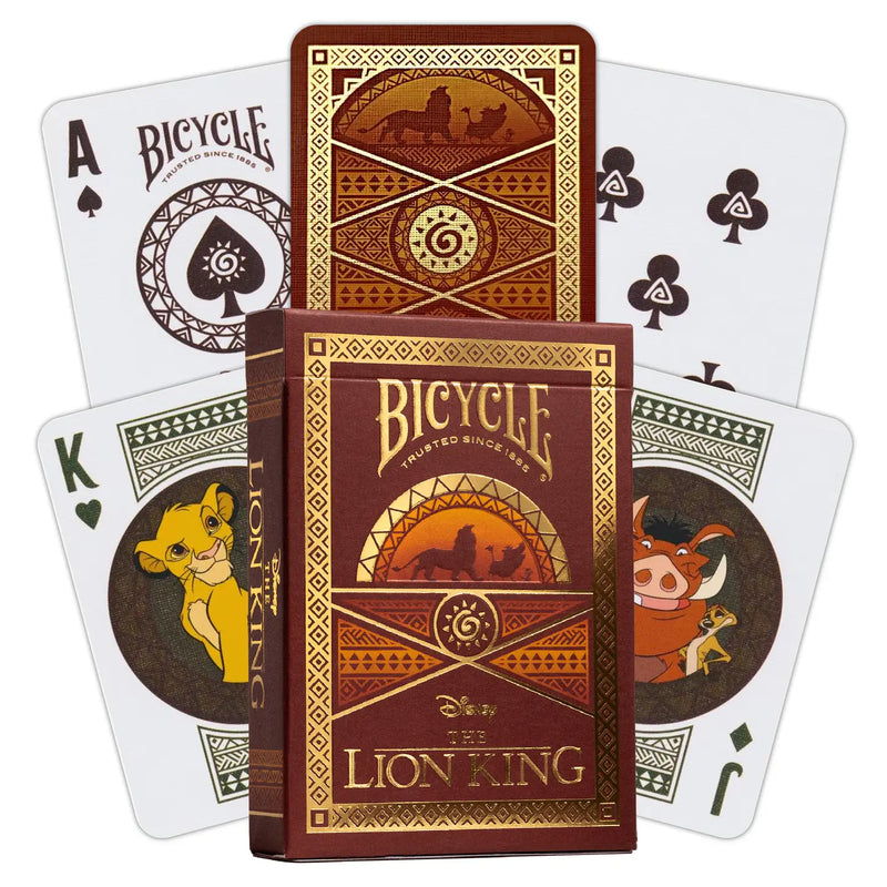 Jeu de cartes Bicycle – Disney Le Roi Lion - Edition dorée