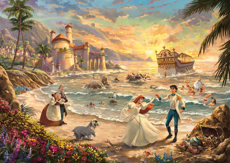 Puzzle Le mariage d'Ariel La Petite Sirène Ariel - 1000 pièces - Disney