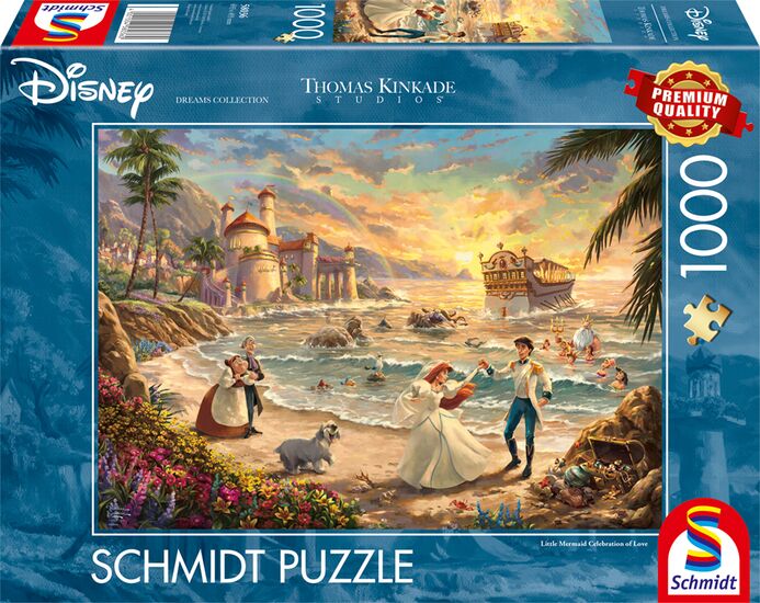Puzzle Le mariage d'Ariel La Petite Sirène Ariel - 1000 pièces - Disney