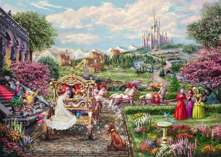 Puzzle Disney Thomas Kinkade – Cendrillon et le carrosse royal – 1000 pièces
