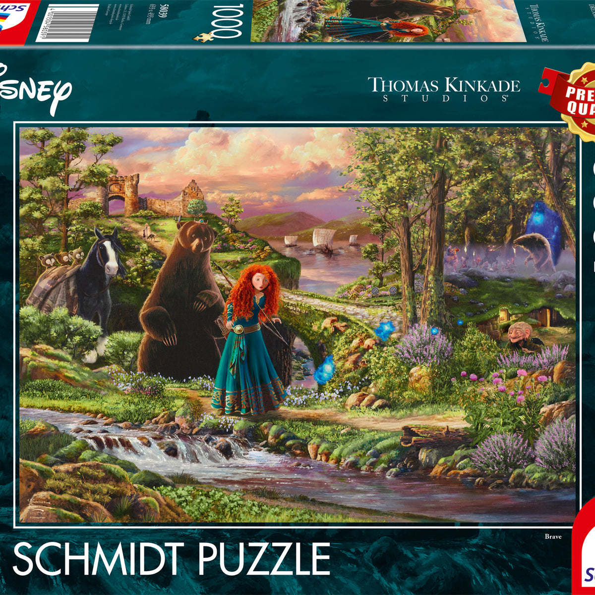 Puzzle Disney Thomas Kinkade – Mérida - Rebelle – 1000 pièces