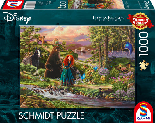 Puzzle Disney Thomas Kinkade – Mérida - Rebelle – 1000 pièces