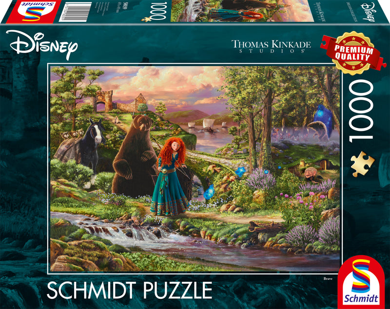 Puzzle Disney Thomas Kinkade – Merida - Rebelle – 1000 pièces