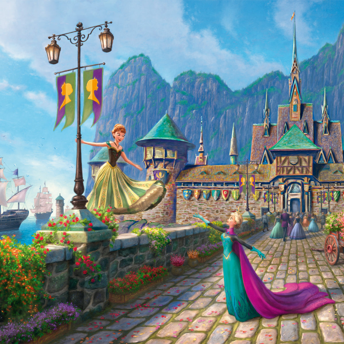 Puzzle La Reine des Neiges - 1000 pièces - Puzzle Disney Thomas Kinkade