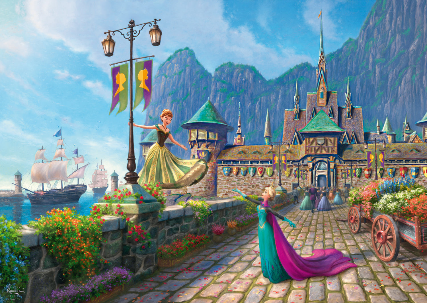 Puzzle La Reine des Neiges - 1000 pièces - Puzzle Disney Thomas Kinkade