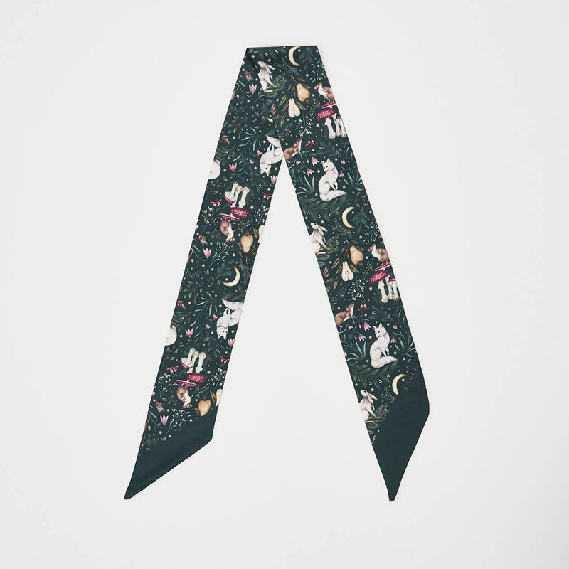Foulard skinny Niva – Forêt enchantée - Fable England