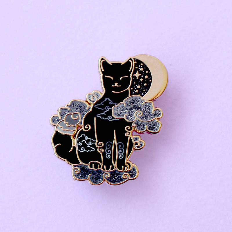 Pin’s Chat Noir & Nuages