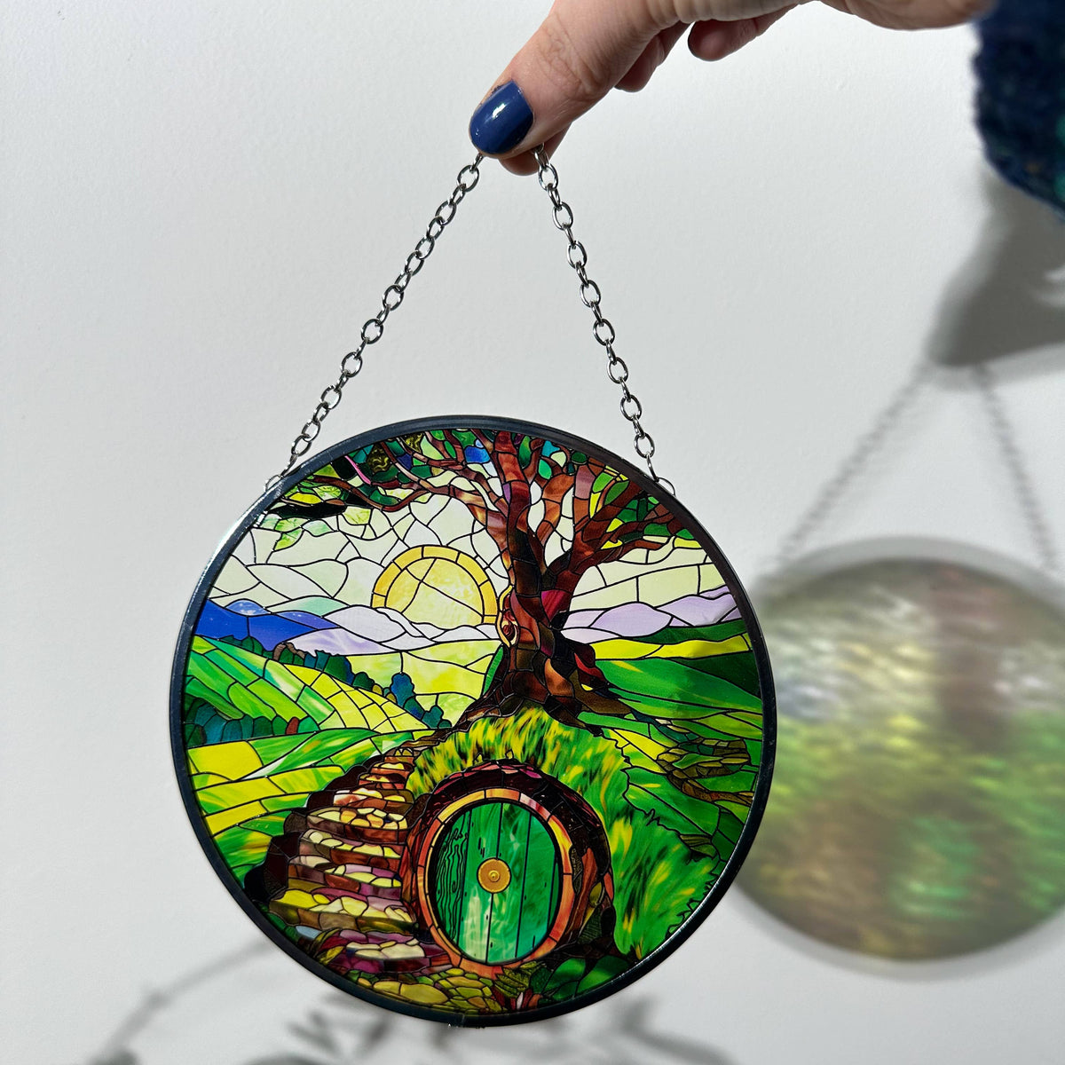 Attrape-soleil « La Comté » – Effet vitrail en verre