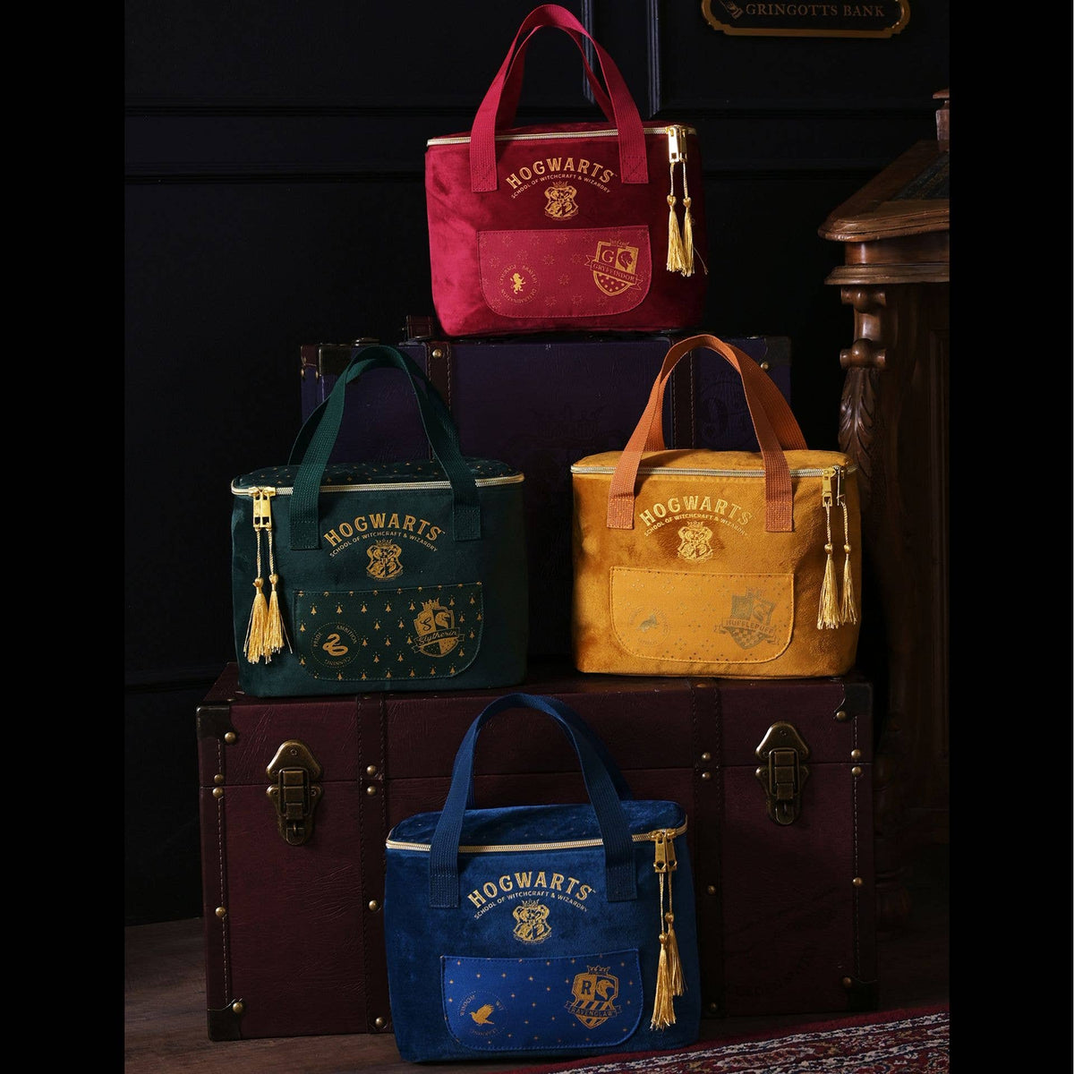 Sac à lunch Gryffondor – Velours rouge