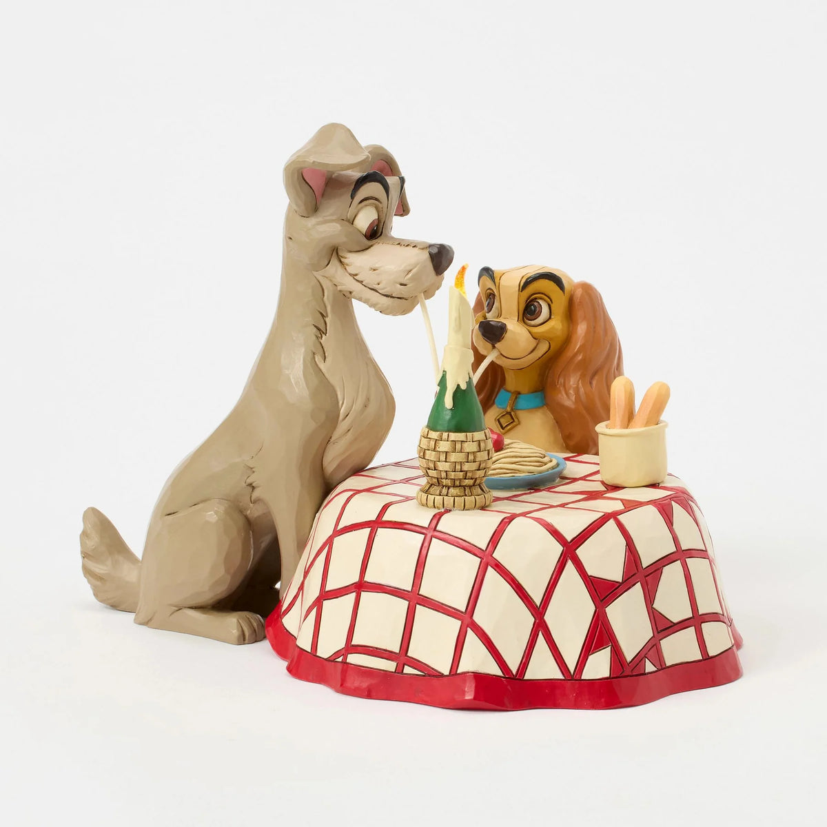 Figurine Disney Traditions La Belle et le Clochard – Dîner spaghetti – Jim Shore