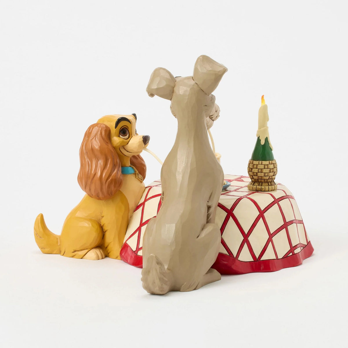 Figurine Disney Traditions La Belle et le Clochard – Dîner spaghetti – Jim Shore