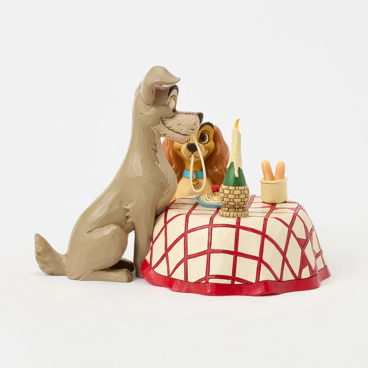 Figurine Disney Traditions La Belle et le Clochard – Dîner spaghetti – Jim Shore