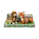 Figurine Disney Traditions Jim Shore, Rox et Rouky partageant un moment en forêt
