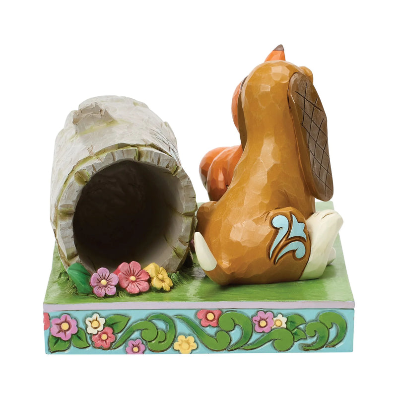 Figurine Disney Traditions Jim Shore, Rox et Rouky partageant un moment en forêt
