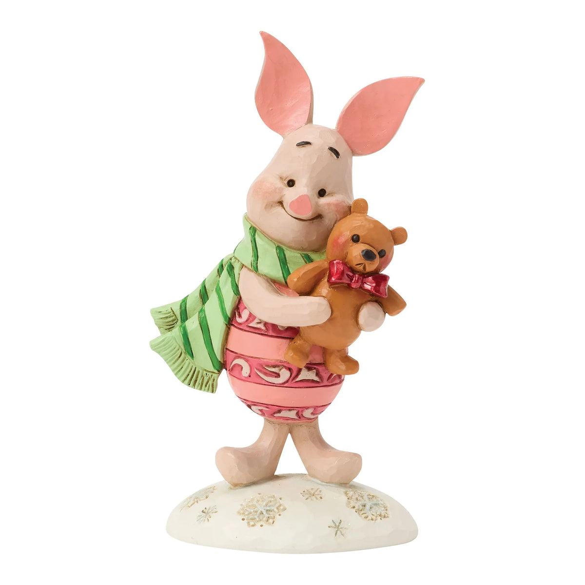 Figurine Disney Traditions Jim Shore, Porcinet de Noël avec son ours en peluche